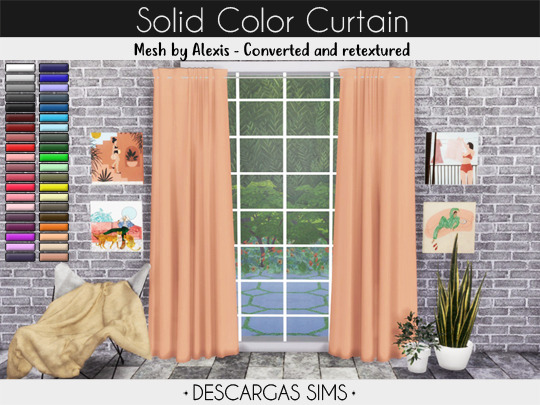 Sims 4 Solid Color Blinds at Descargas Sims