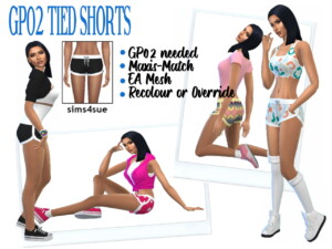 Tied Shorts at Sims4Sue