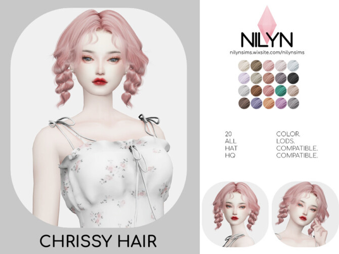 Sims 4 CHRISSY HAIR by Nilyn at TSR