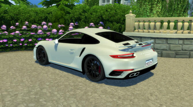 Sims 4 2017 Porsche 911 Turbo S at Modern Crafter CC