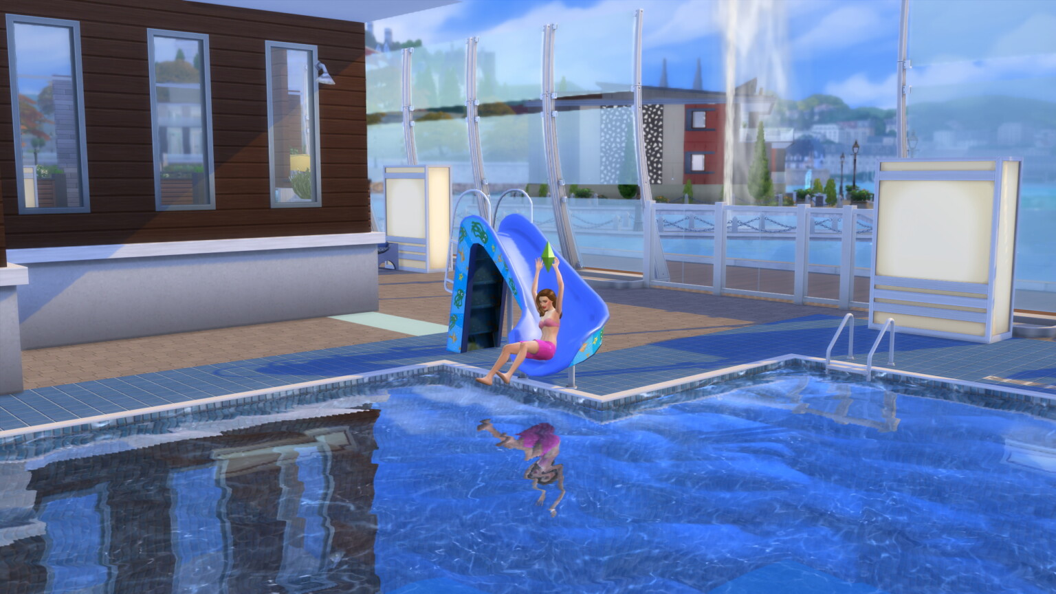 Functional Pool Slide Converted From Ts3 By Alexcroft At Mod The Sims 4 Sims 4 Updates