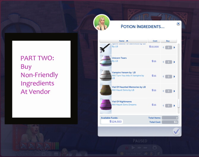 Sims 4 Dark/Non Friendly Magical Ingredients by LB at Mod The Sims 4