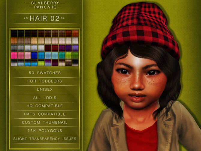 Sims 4 HAIR 02 at Blahberry Pancake