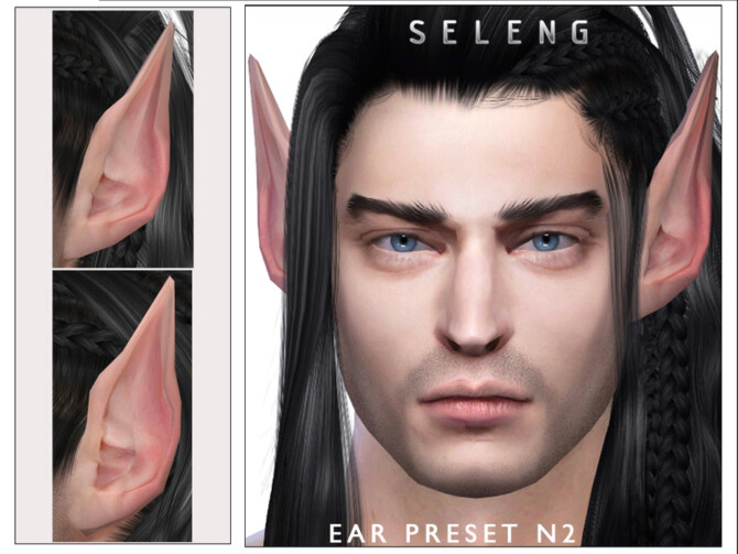 Sims 4 Ear Preset N2 (Elf ears) by Seleng at TSR