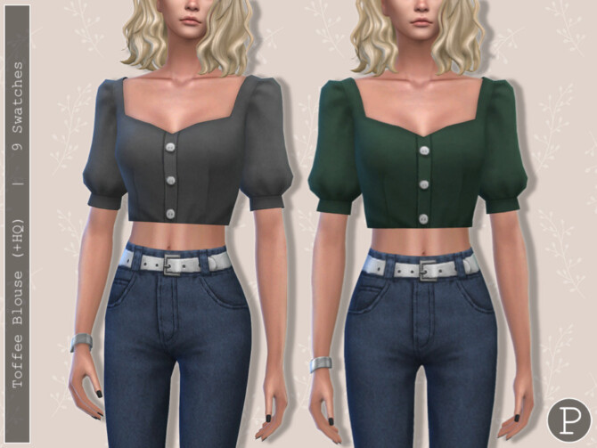 Sims 4 Toffee Blouse by Pipco at TSR