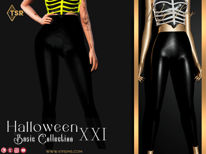 Sims 4 Halloween XXI   Pants V.1 by Viy Sims at TSR