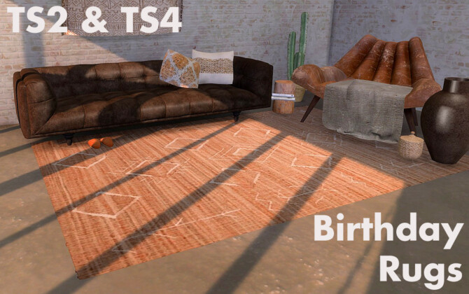 Sims 4 Birthday rugs at Riekus13