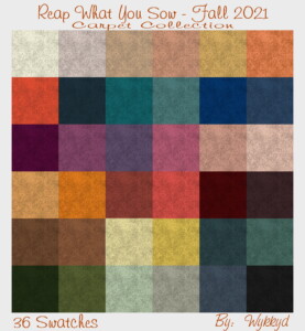 Reap What You Sow Fall 2021 Carpet Collection by Wykkyd at Mod The Sims 4