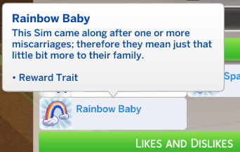 Sims 4 Dale Rainbow Baby Trait by DaleRune at Mod The Sims 4