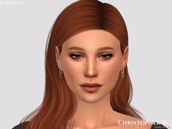 Sims 4 Linked Earrings by Christopher067 at TSR