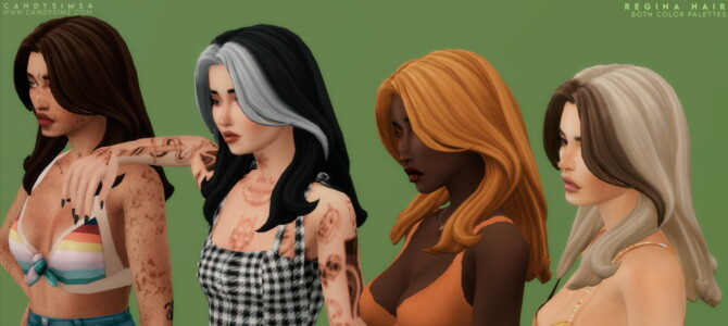 Sims 4 REGINA HAIR at Candy Sims 4