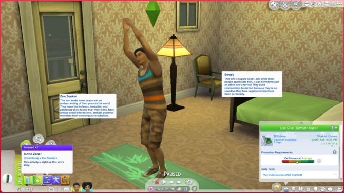 Sims 4 6 Traits: Modder, Baker, Zen Seeker, Fantastical, Sweet, Simtuber at Mod The Sims 4