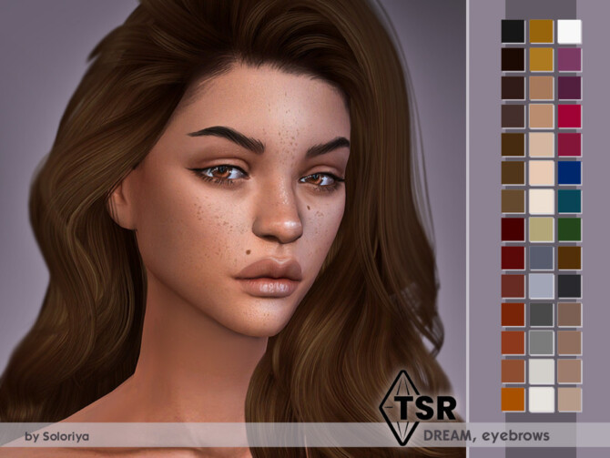 Sims 4 Eyebrows Dream by soloriya at TSR