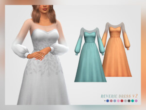Reverie Dress V2 (recolor) by pixelette at TSR