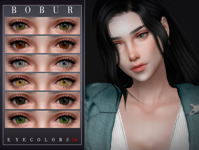 Sims 4 Eyecolors 54 by Bobur3 at TSR