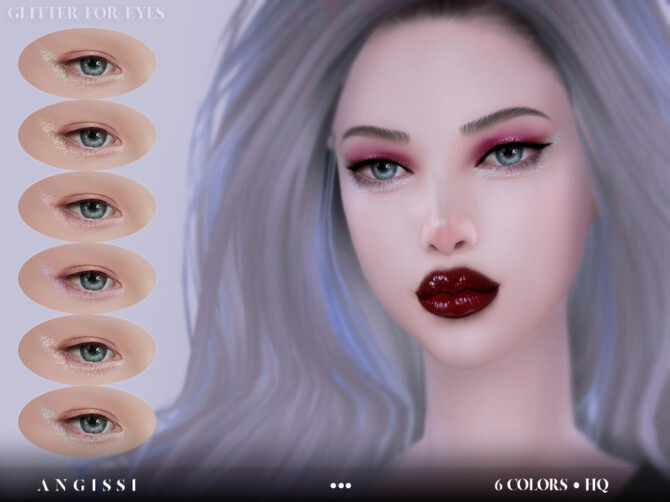 Sims 4 GLITTER FOR EYES by ANGISSI at TSR