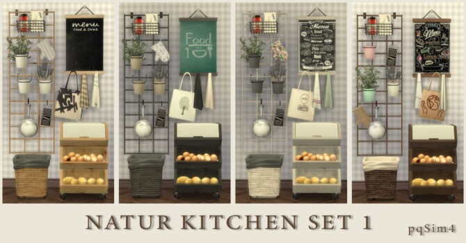 Sims 4 Natur Kitchen Set 1 at pqSims4