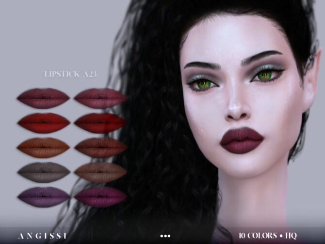 Sims 4 Lipstick A23 by ANGISSI at TSR