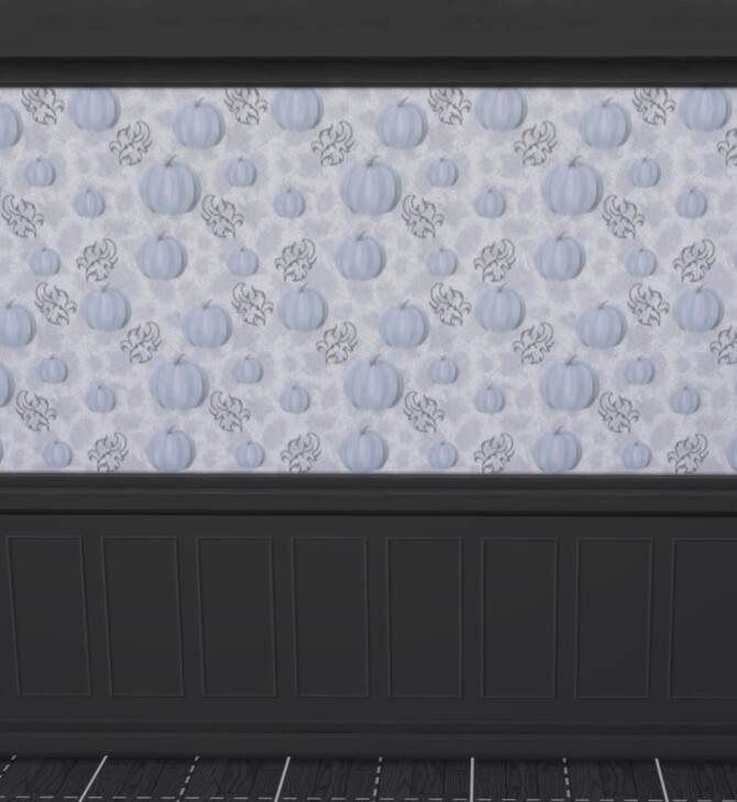 Sims 4 Pumpkins Wall Paneling by Simmiller at Mod The Sims 4