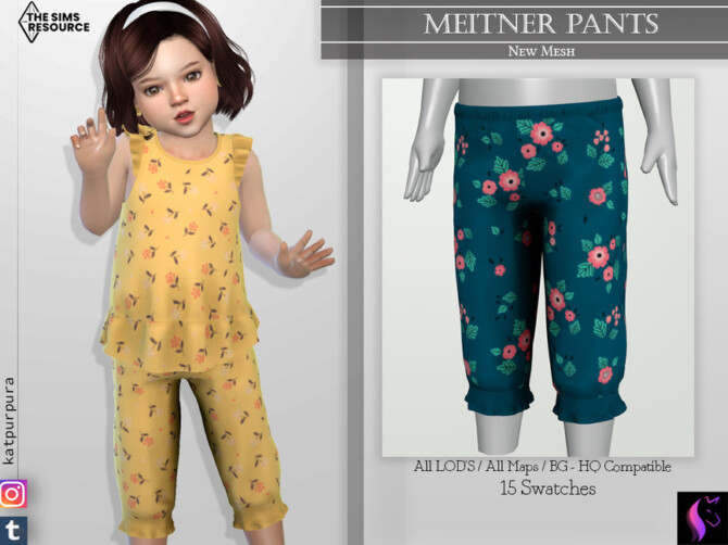 Sims 4 Meitner Pants by KaTPurpura at TSR