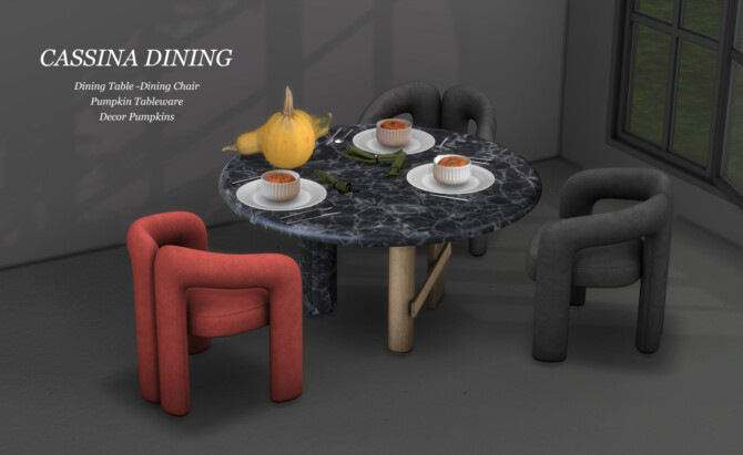 Sims 4 Cassina Dining at Leo Sims