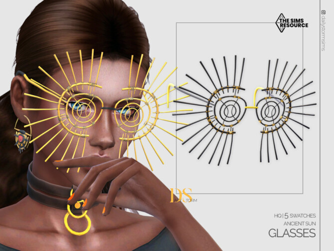 Sims 4 Ancient Sun Glasses by DailyStorm at TSR