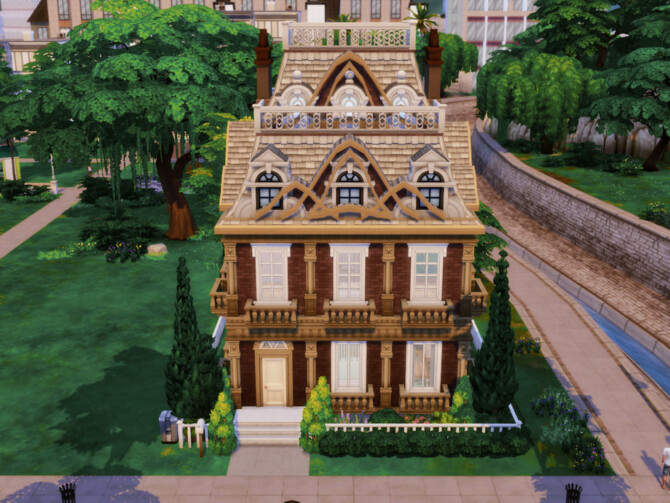 Sims 4 Red Rose house by GenkaiHaretsu at TSR