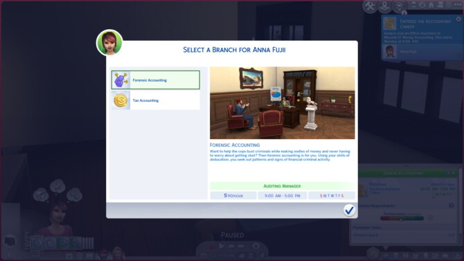 Sims 4 Accountant Career (Branches & Reward Traits) at Mod The Sims 4