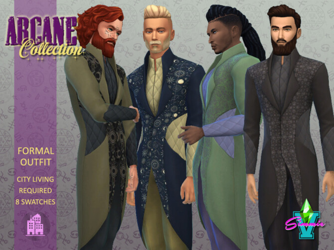 Sims 4 Arcane Formal Outfit by SimmieV at TSR