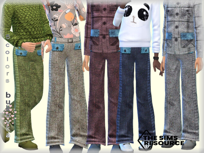 Sims 4 Pants Tweed by bukovka at TSR
