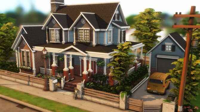 Sims 4 Base Game Familiar House by plumbobkingdom at Mod The Sims 4