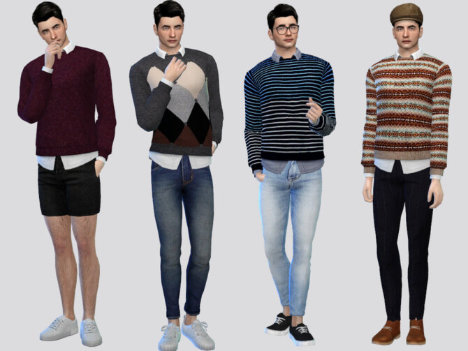 Nevison Casual Shirt by McLayneSims at TSR » Sims 4 Updates