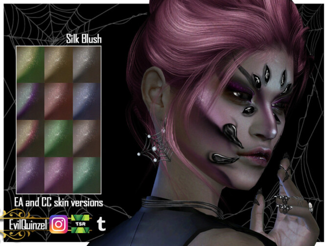 Sims 4 Silk Blush by EvilQuinzel at TSR