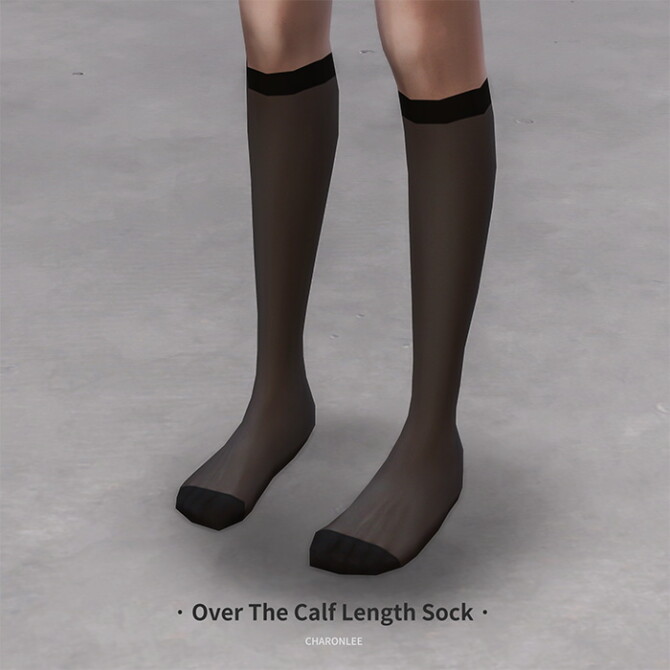 Sims 4 Over The Calf Length Sock at Charonlee