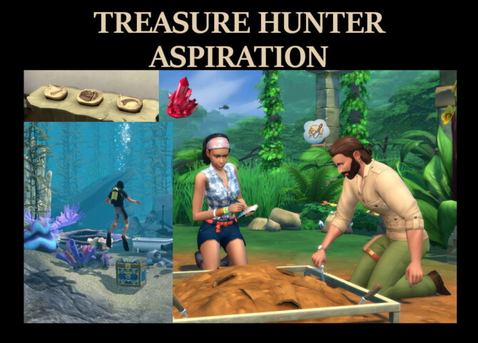 Sims 4 Treasure Hunter Aspiration by Simmiller at Mod The Sims 4