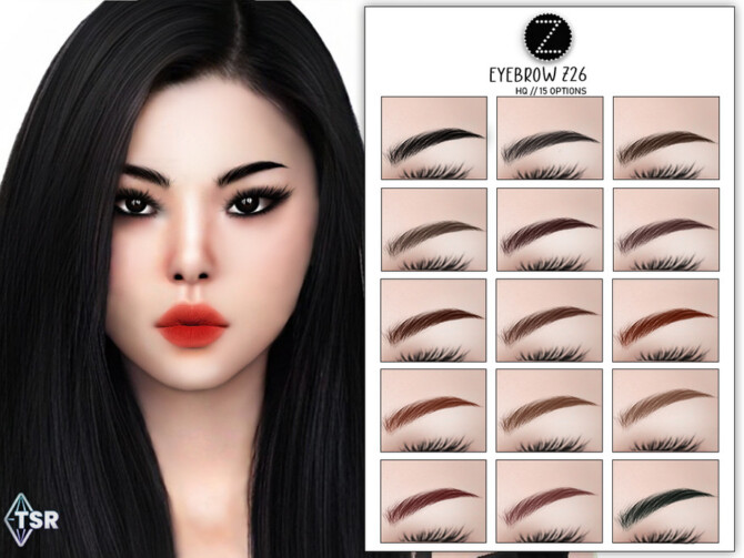 Sims 4 EYEBROW Z26 by ZENX at TSR