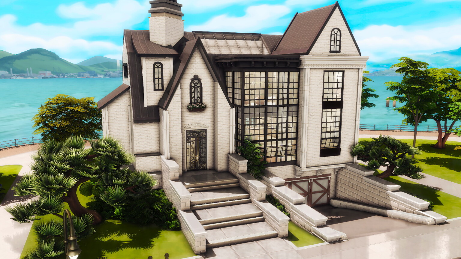 Modern Classic House By Plumbobkingdom At Mod The Sims 4 Sims 4 Updates