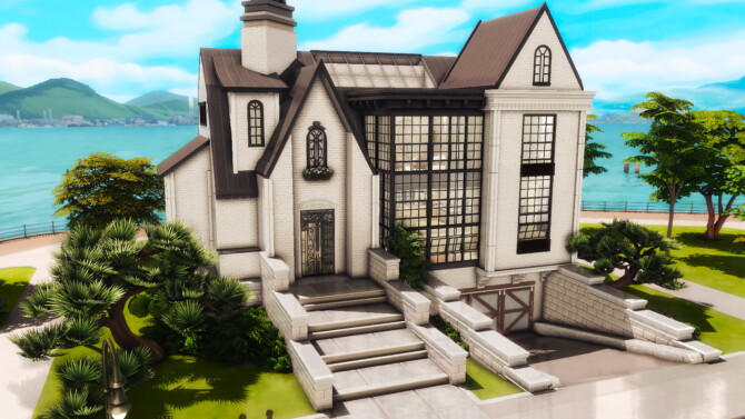 Sims 4 Modern Classic House by plumbobkingdom at Mod The Sims 4