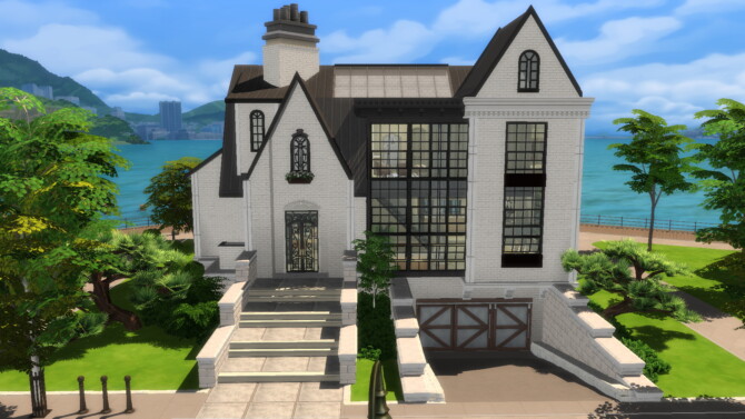 Sims 4 Modern Classic House by plumbobkingdom at Mod The Sims 4