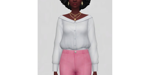 Sims 4 Girl Boss Blouse at Joliebean