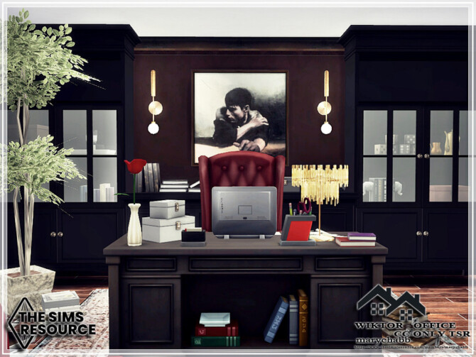 Sims 4 WIKTOR office by marychabb at TSR