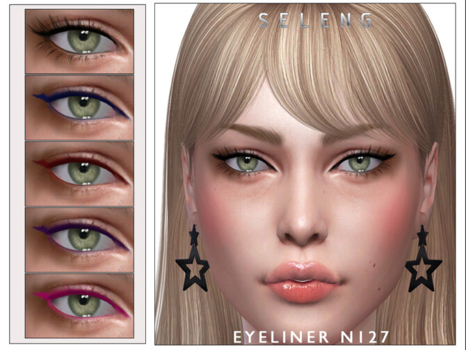 Sims 4 Eyeliner N127 by Seleng at TSR