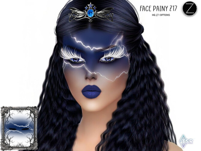 Sims 4 FACE PAINY Z17 by ZENX at TSR