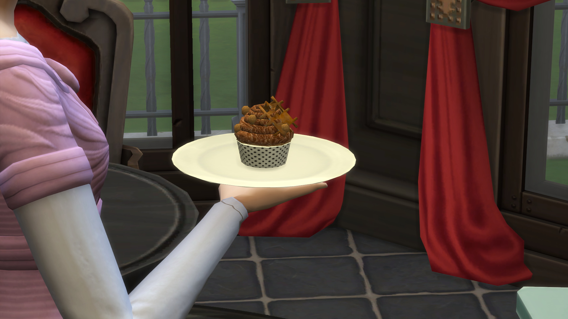 End Of The Summer Themed Chocolate Cupcakes at Mod The Sims 4 » Sims 4