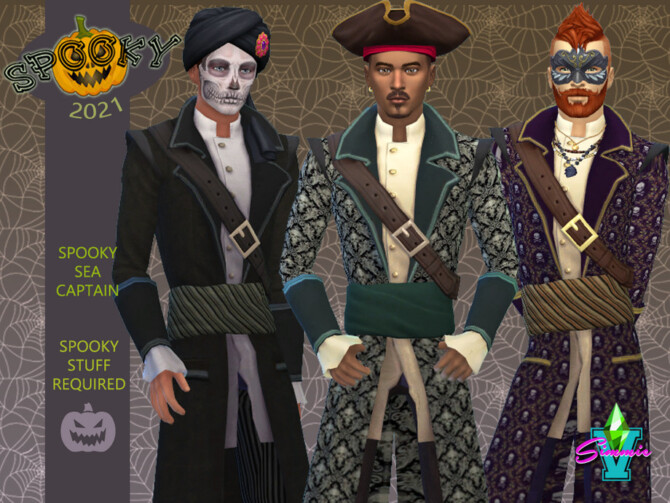Sims 4 Spooky Sea Captain by SimmieV at TSR