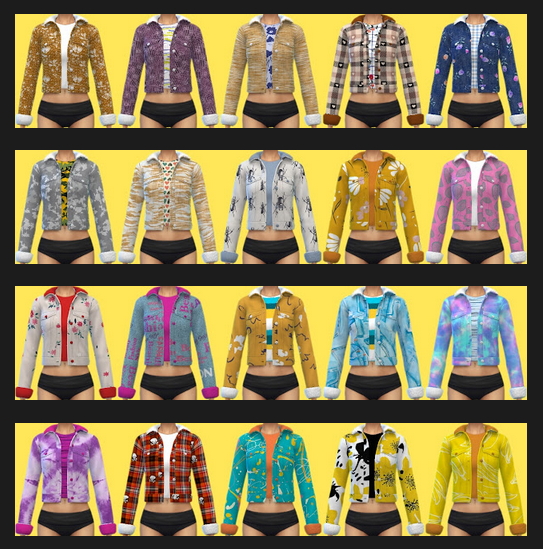 Sims 4 Basegame Jacket & Jeans Recolors at Annett’s Sims 4 Welt