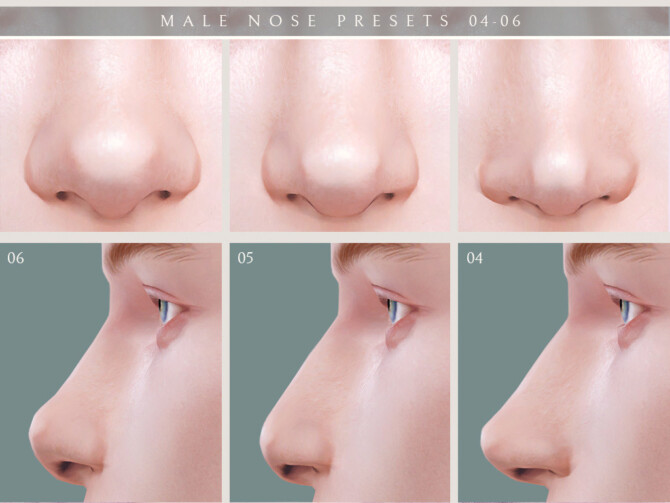 Sims 4 Male Nose Presets 04 06 at Lutessa