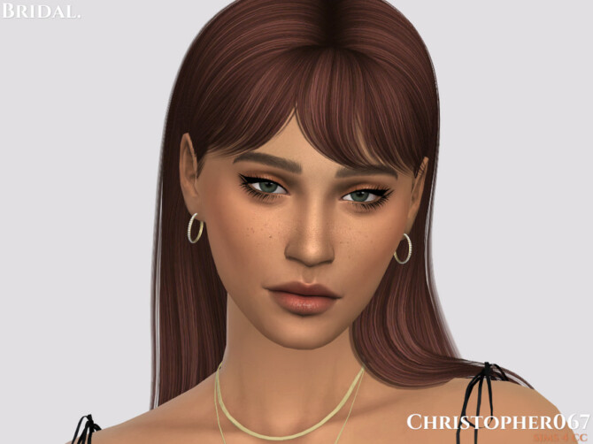 Sims 4 Bridal Earrings by Christopher067 at TSR