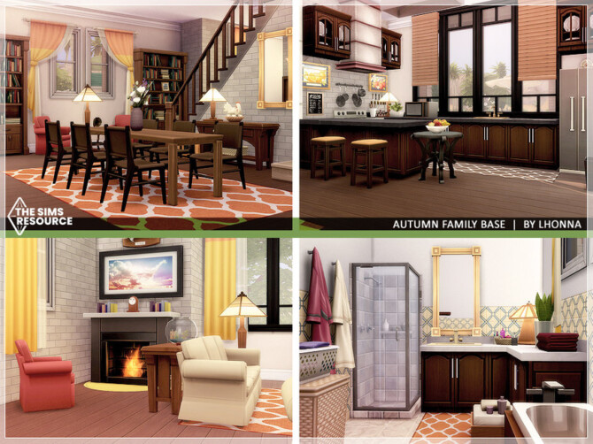 Sims 4 Autumn Family Base by Lhonna at TSR