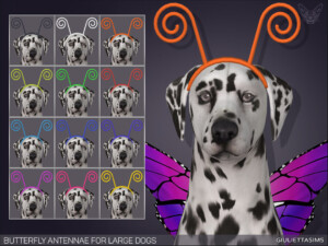 Butterfly Antennae For Large Dogs by feyona at TSR